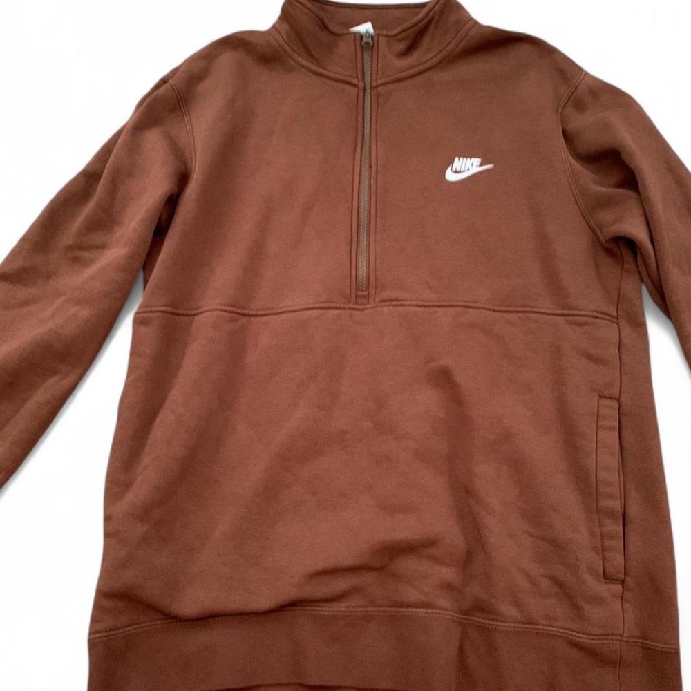 Nike Chocolate Brown Half-Zip Pullover